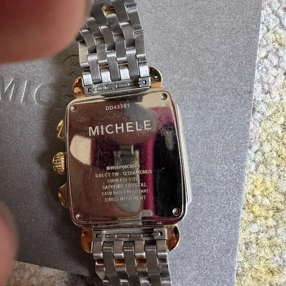 Michele Gold and Silver Watch - Picture 4 of 5